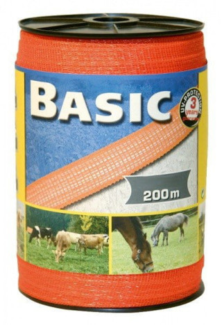 Taśma ogrodzeniowa CORRAL Basic 200m/40mm orange