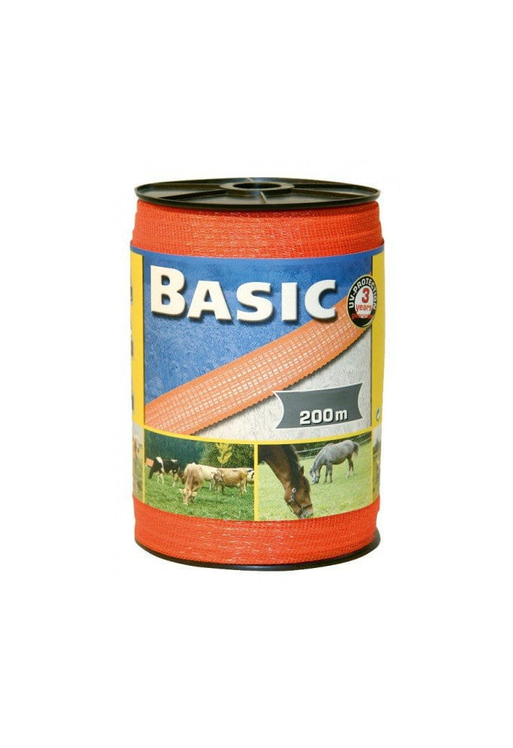 Taśma ogrodzeniowa CORRAL Basic 200m/40mm orange