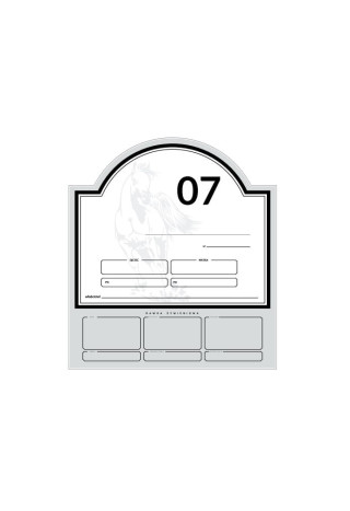 Tabliczka DO STAJNI wzór 07 na boks