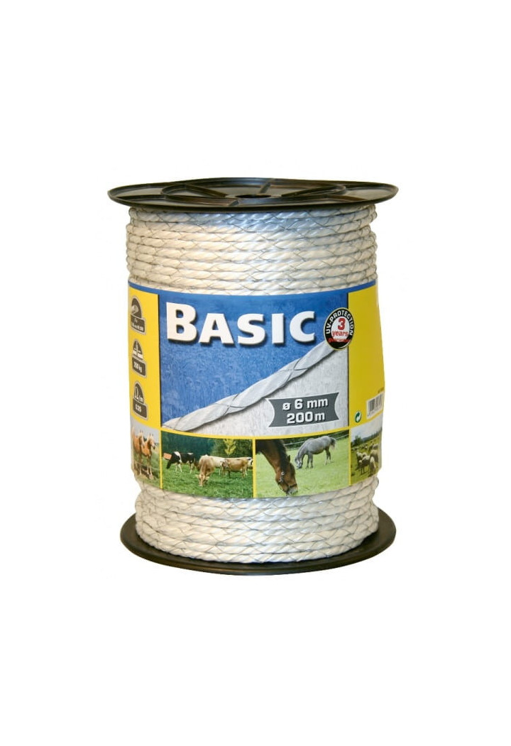 Linka ogrodzeniowa CORRAL Basic 038 200m/6mm white