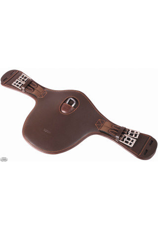 Popręg VSS skórzany DAW-MAG z fartuchem krótki