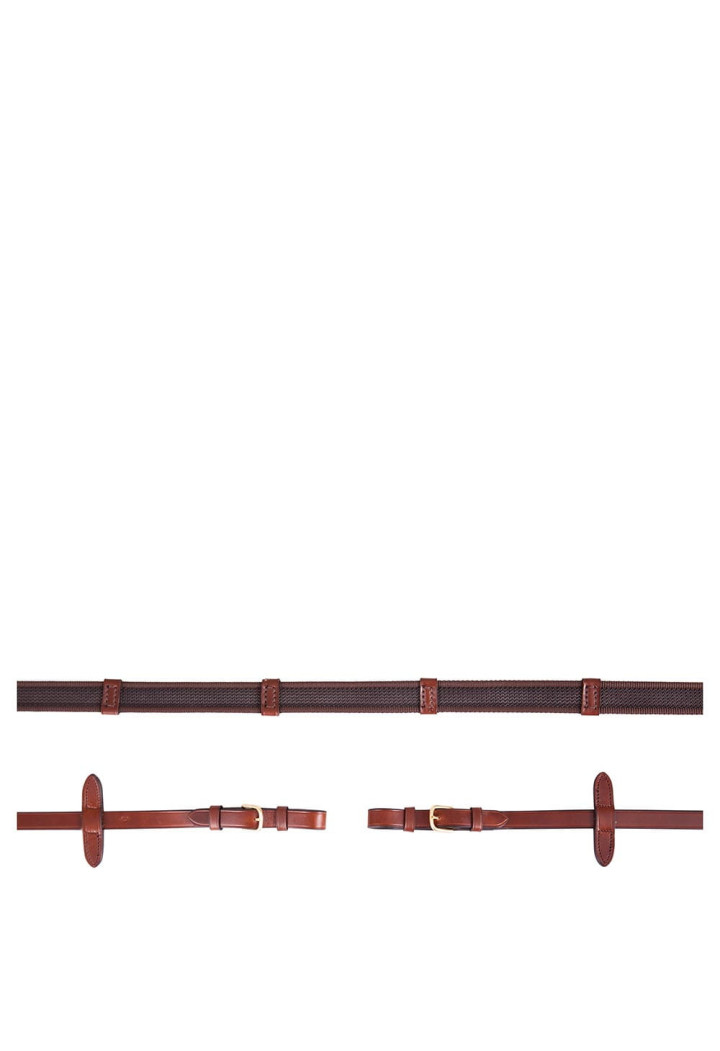 Wodze gumowane BR Linen ze stoperami 19mm