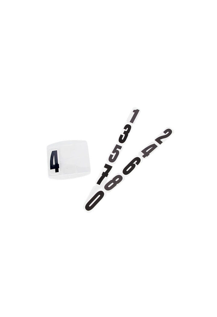 Numerki startowe KERBL 3digit okrągłe na gumce