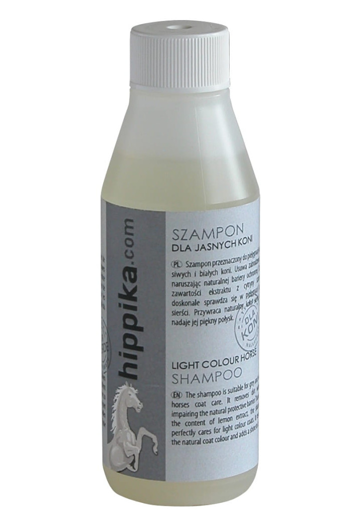 Szampon dla koni siwych HIPPIKA JasnaSierść 100ml
