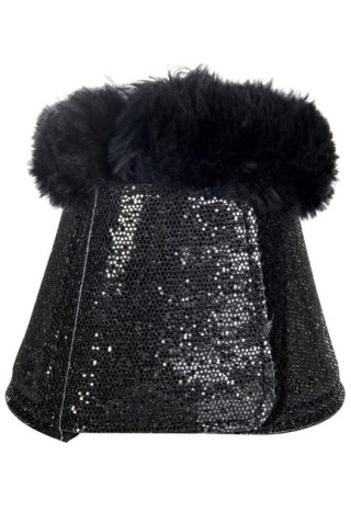 Kaloszki HKM Glitter z futerkiem