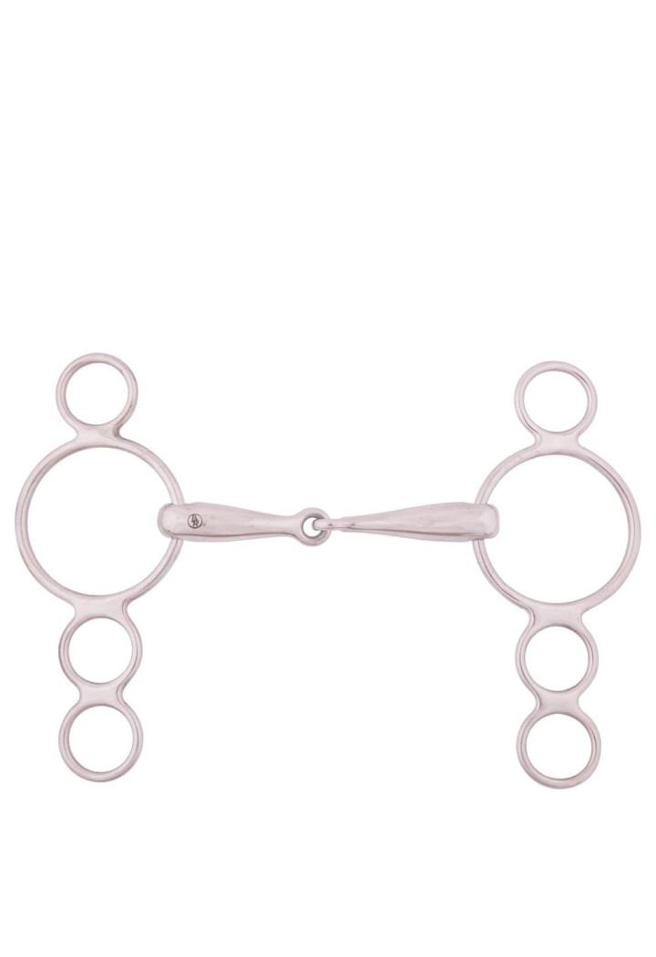 Wędzidło pessoa BR SingleJointed 3k 18mm łamane