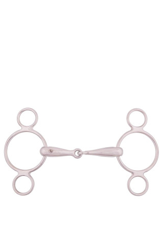 Wędzidło pessoa BR SingleJointed 2k 18mm łamane