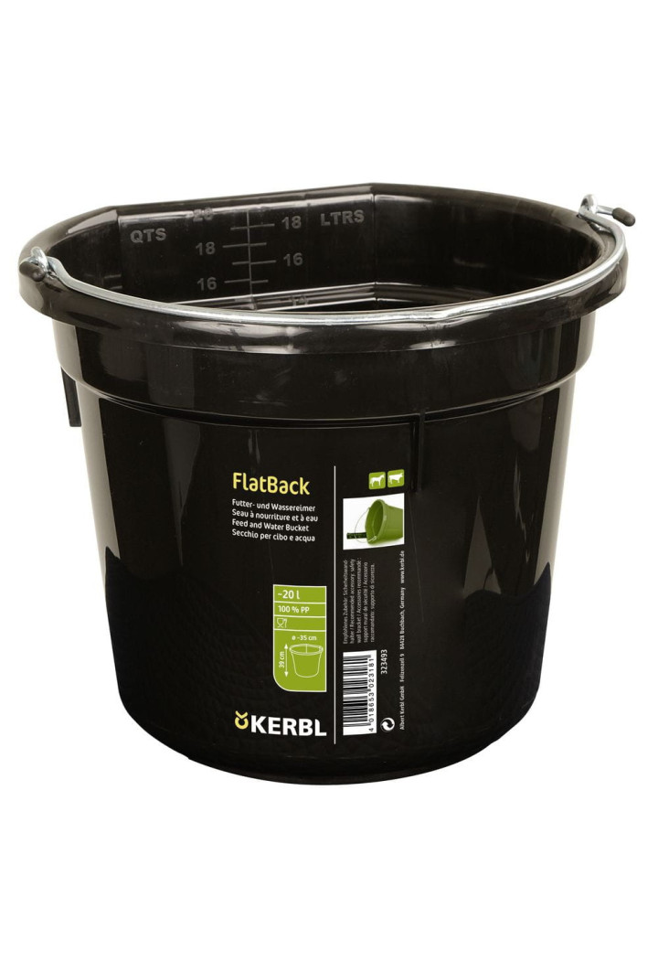 Wiadro KERBL FlatBack plastikowe 20l