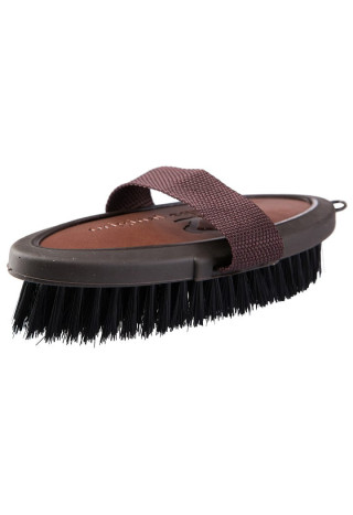 Szczotka HORZE Maddox obszyta skórą