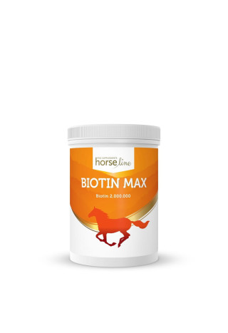 Biotyna dla koni HORSE LINE Biotin Max 500g | Sklep jeździecki Horse-Trade.pl