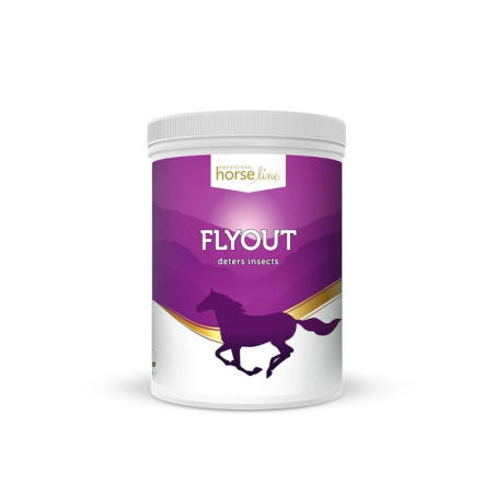 Suplement na owady dla koni HORSE LINE Flyout 700g | Sklep jeździecki Horse-Trade.pl