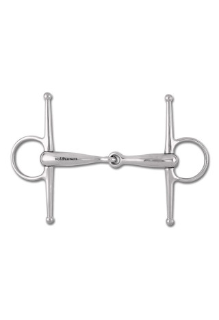 Wędzidło z wąsami WALDHAUSEN ss/pełne/łamane 13,5