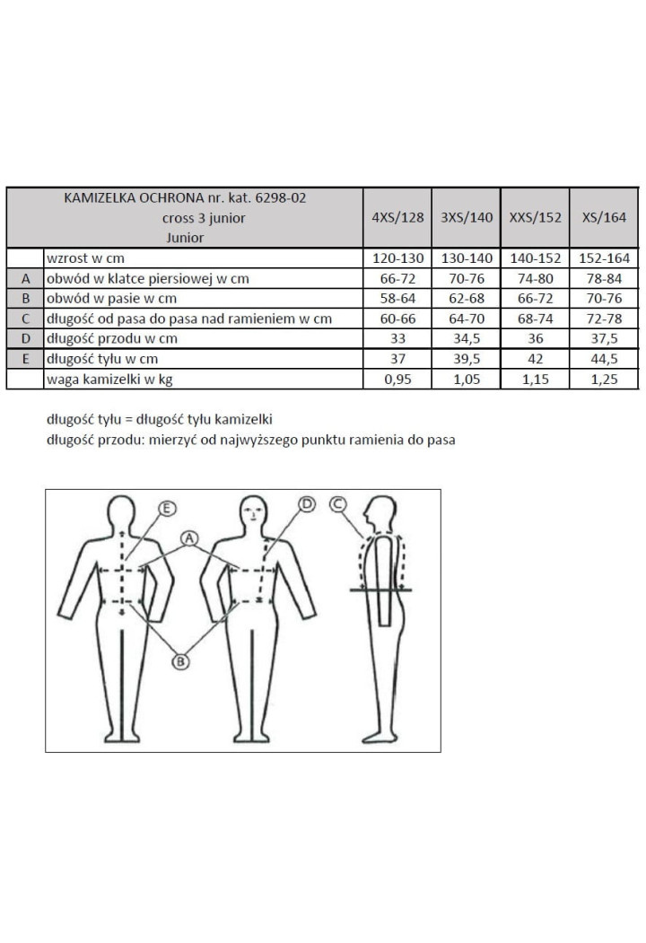 Kamizelka ochronna KOMPERDELL Cross Junior 3
