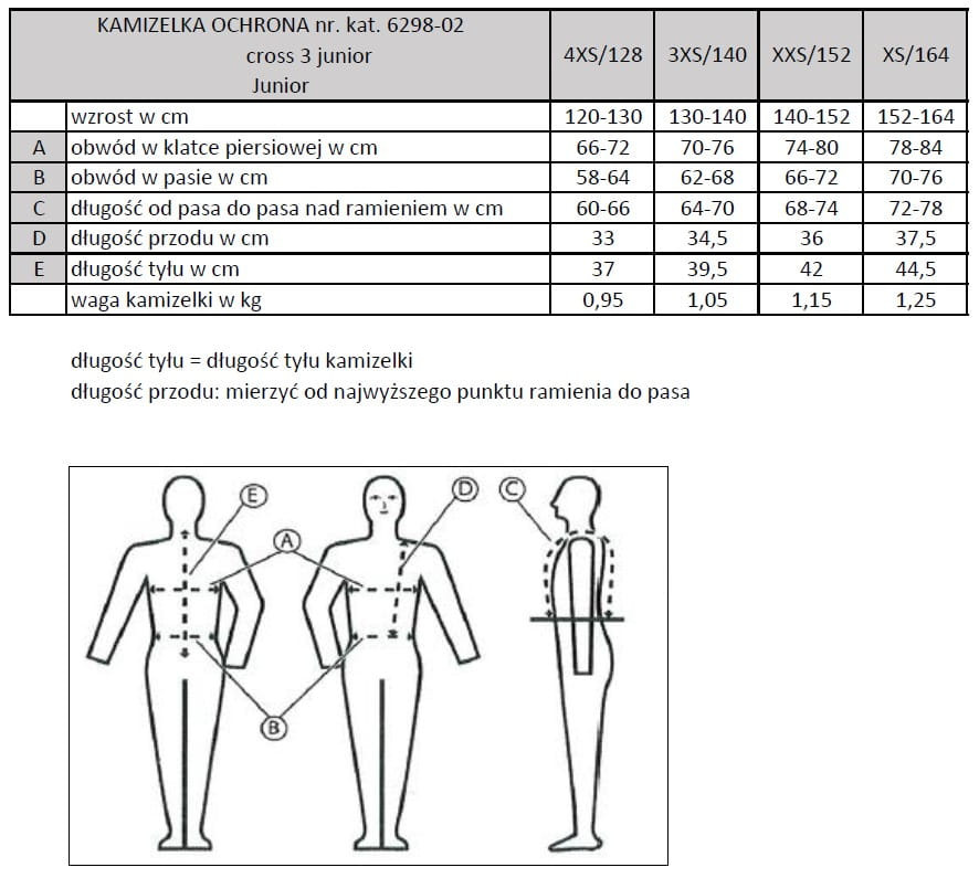 Kamizelka ochronna KOMPERDELL Cross Junior 3