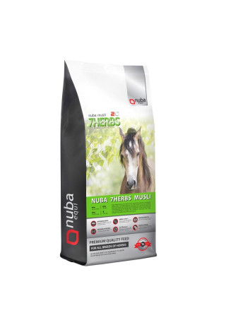 Pasza NUBA EQUI 7Herbs 2G bez owsa musli 20kg
