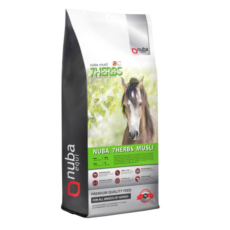 Pasza NUBA EQUI 7Herbs 2G bez owsa musli 20kg