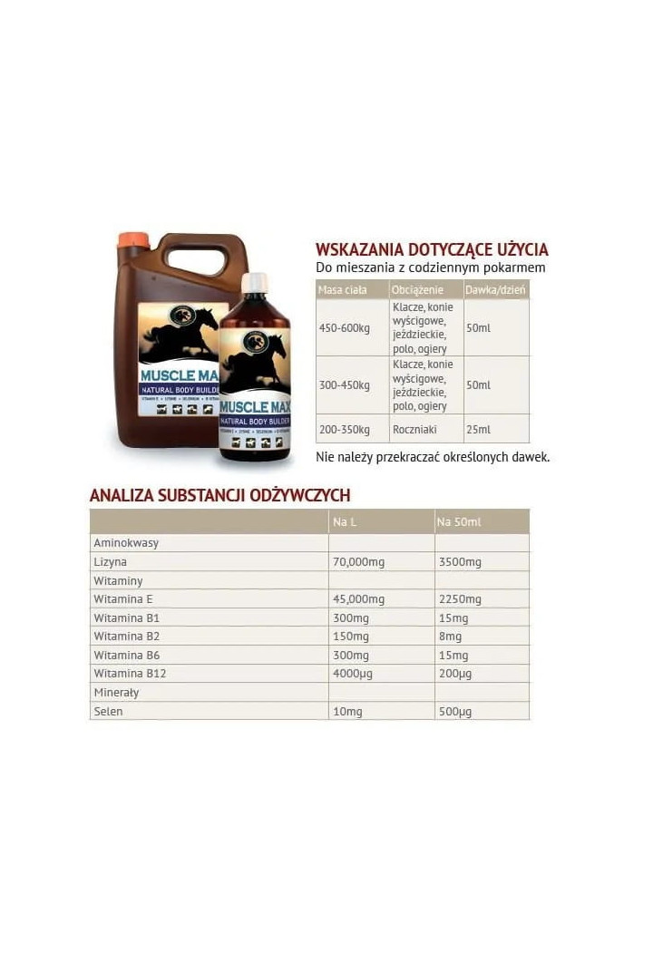 Preparat na mięśnie FORAN MuscleMax 2,5l