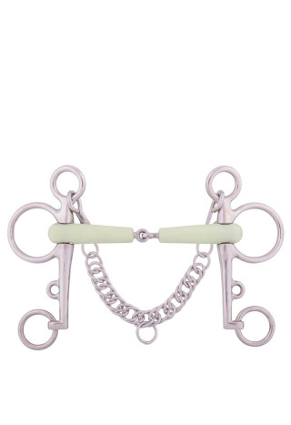 Wędzidło pelham BR Apple Mouth 18mm łamane