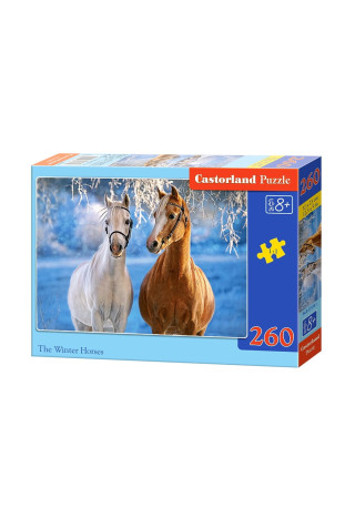 Puzzle CASTORLAND Winter Horses 260 elementów