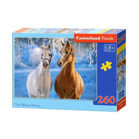 Puzzle CASTORLAND Winter Horses 260 elementów
