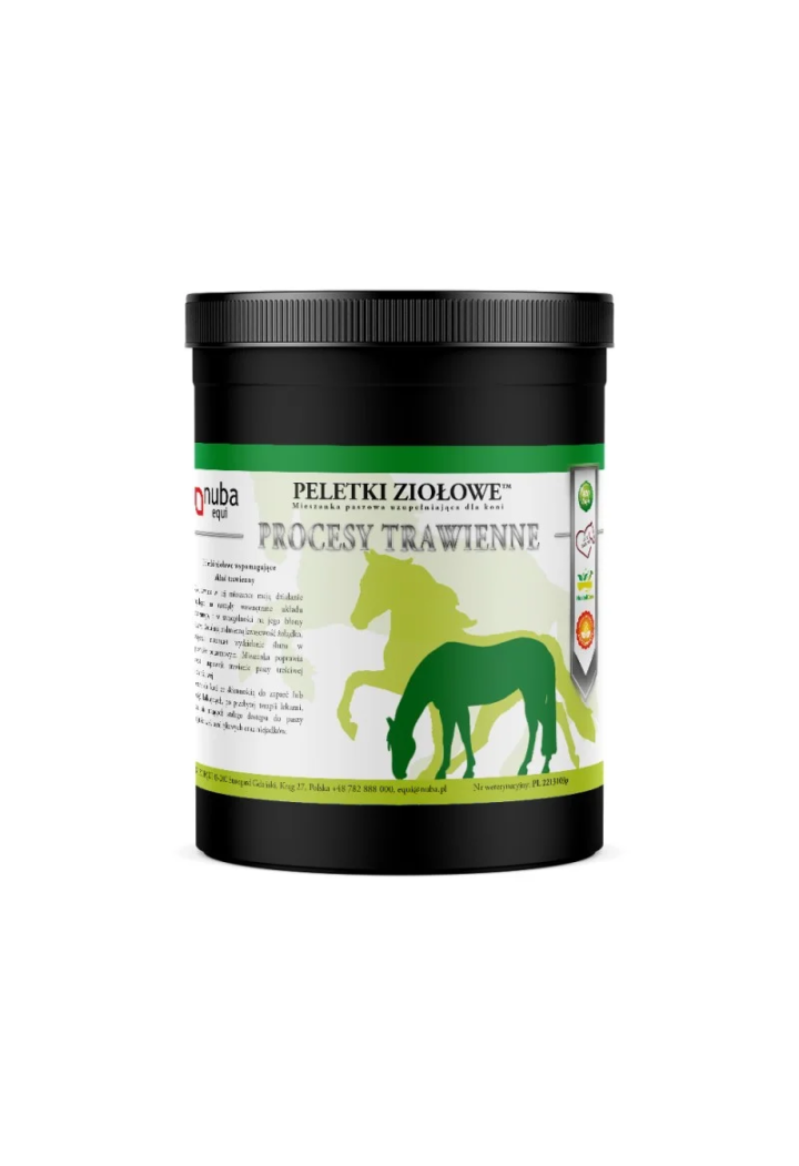 Peletki ziołowe NUBA EQUI Trawienie 1300g