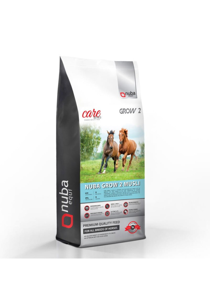 Pasza NUBA EQUI Grow2 2G dla dwulatków musli 20kg