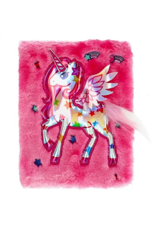 Notes STARPAK Unicorn pluszowy 210x150