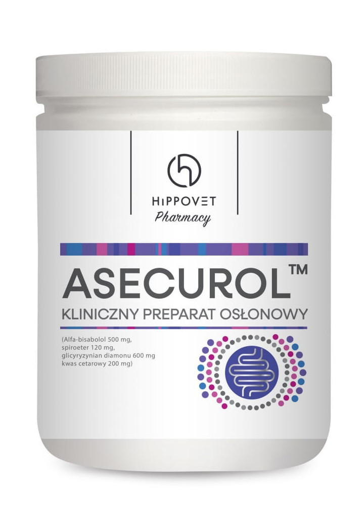Preparat osłonowy HIPPOVET Asecurol na wrzody 1kg