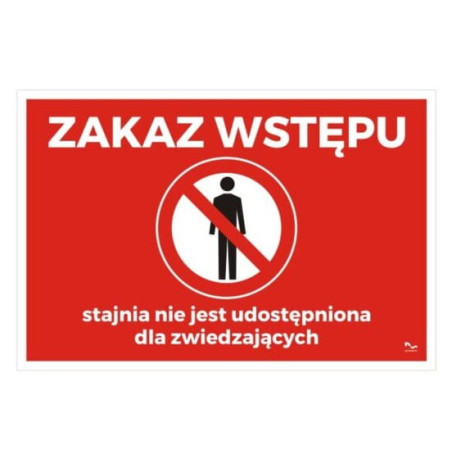 Tabliczka DO STAJNI wzór23 Zakaz wstępu