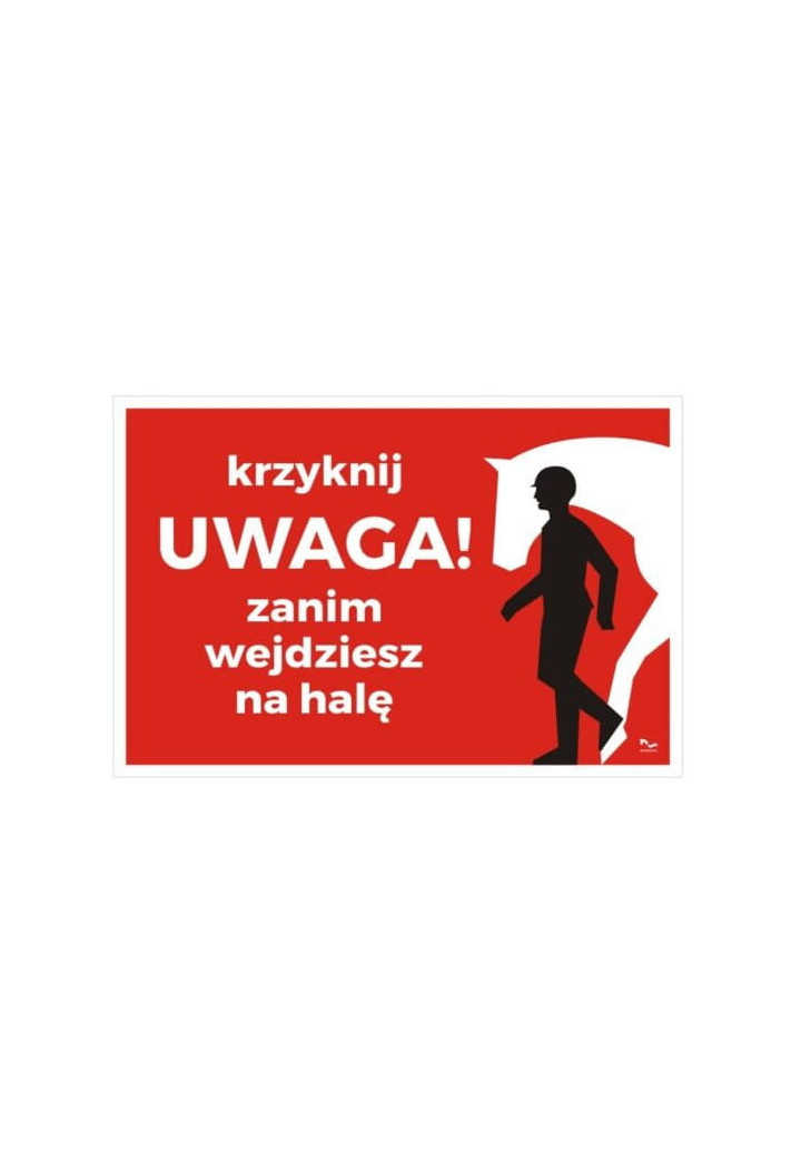 Tabliczka DO STAJNI wzór22 Krzyknij Uwaga!