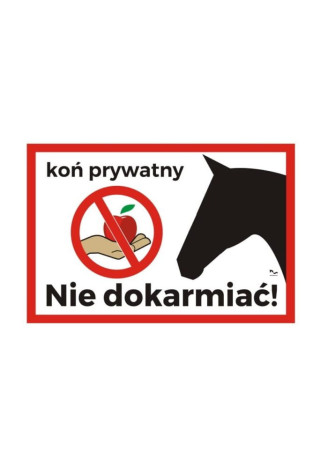 Tabliczka DO STAJNI wzór20 Koń prywatny