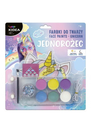 Farby do twarzy KIDEA Jednorożec