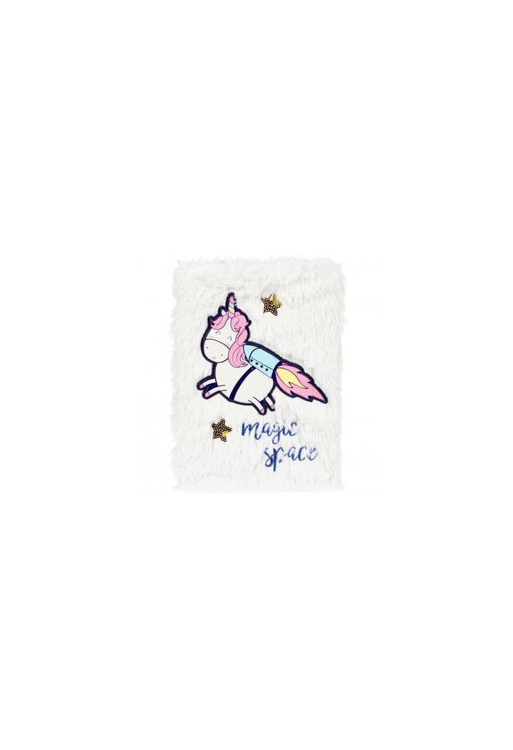 Notes STARPAK Unicorn Space pluszowy A5