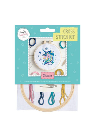 Zestaw kreatywny WEST Jednorożec haft krzyżowy