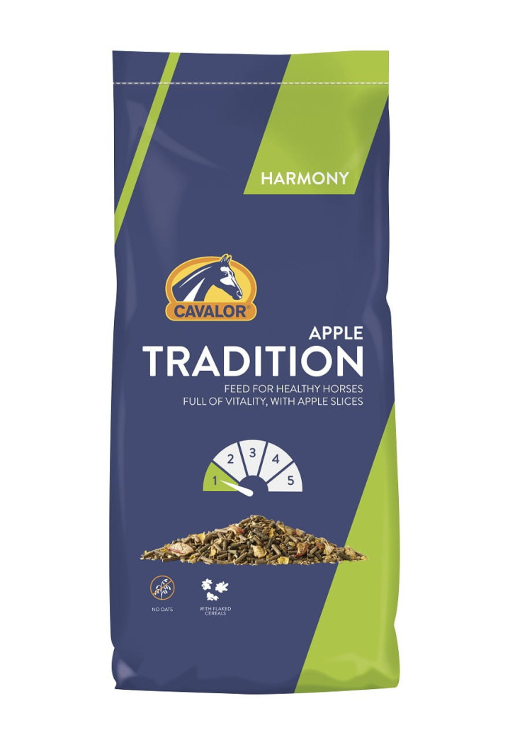 Pasza dla koni Cavalor TraditionApple 20kg musli | Sklep jeździecki Horse-Trade.pl