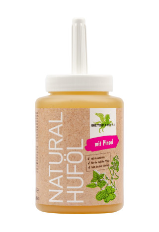 Olej do kopyt B&E NaturalHufol z pędzelkiem 450ml