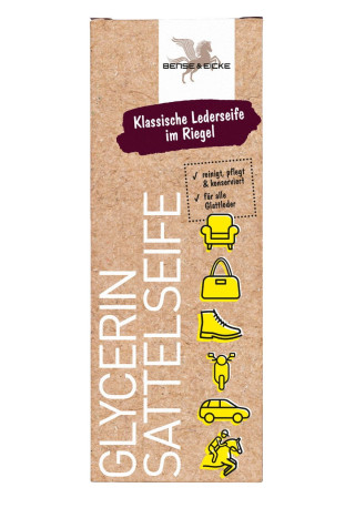 Mydło do skór B&E Sattelseife w kostce 250g