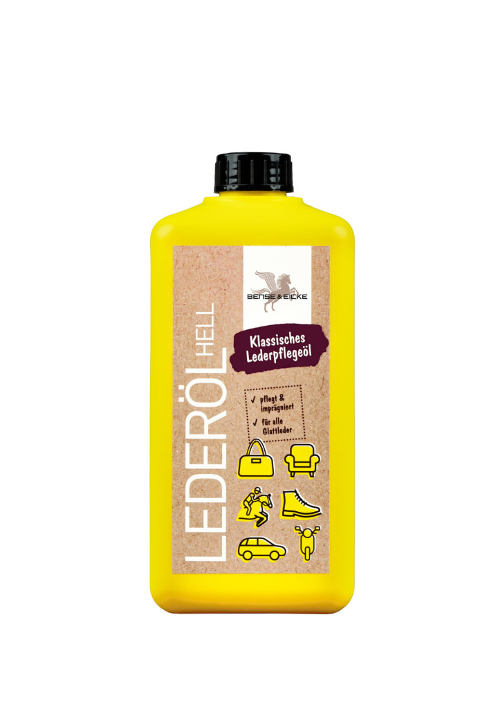 Olej do skór B&E LederolHell jasny 500ml