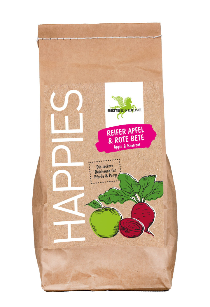 Przysmak dla koni B&E Happies jabłko&burak 1kg