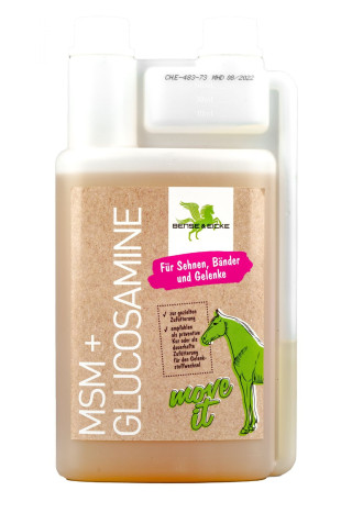 Suplement na mięśnie B&E MSM + Glucosamine 1l