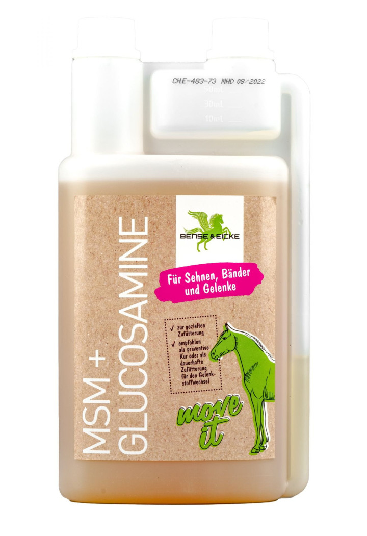 Suplement na mięśnie B&E MSM + Glucosamine 1l