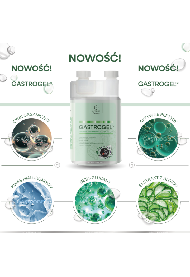 Suplement na wrzody HIPPOVET Gastrogel 1,2l