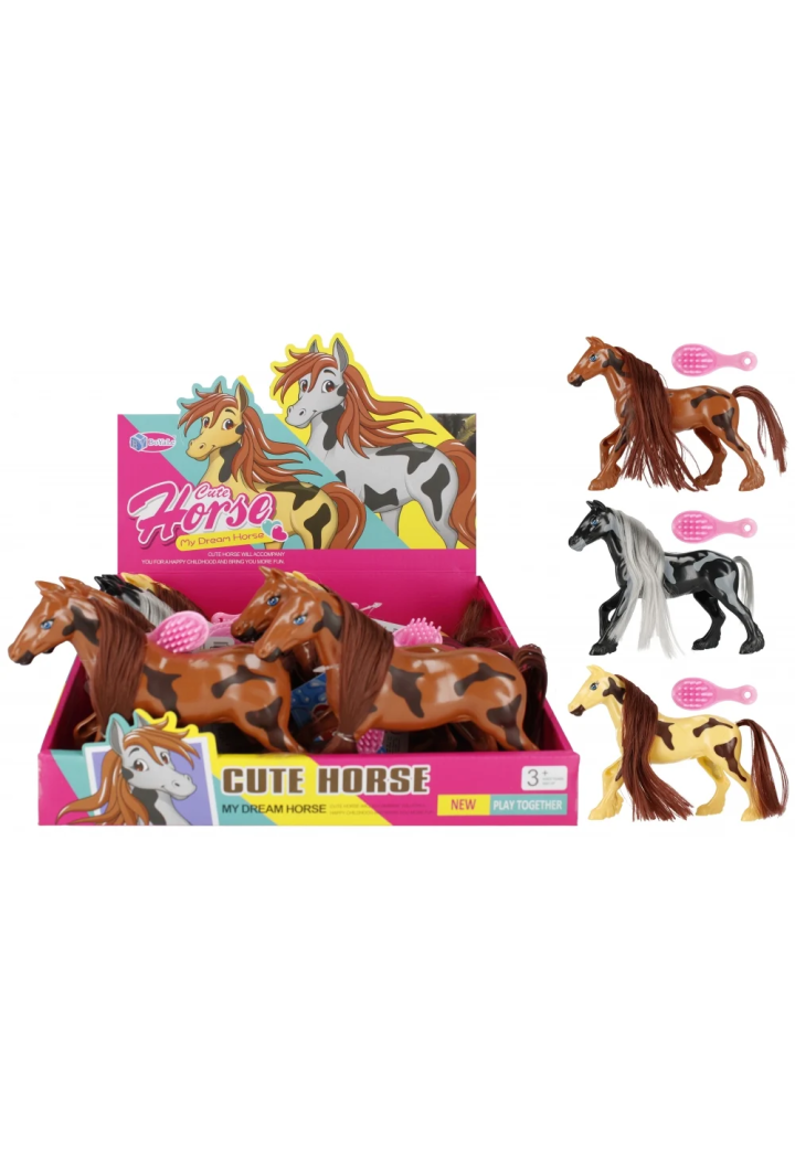 Zabawka MEGACREATIVE KonikSrokaty + szczotka