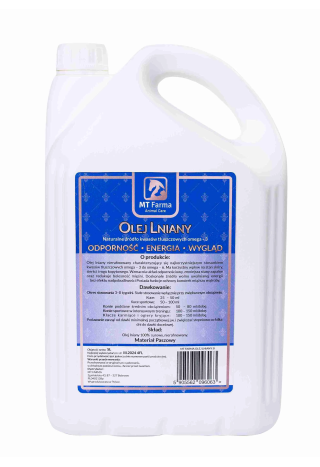 Olej lniany MT FARMA 5l