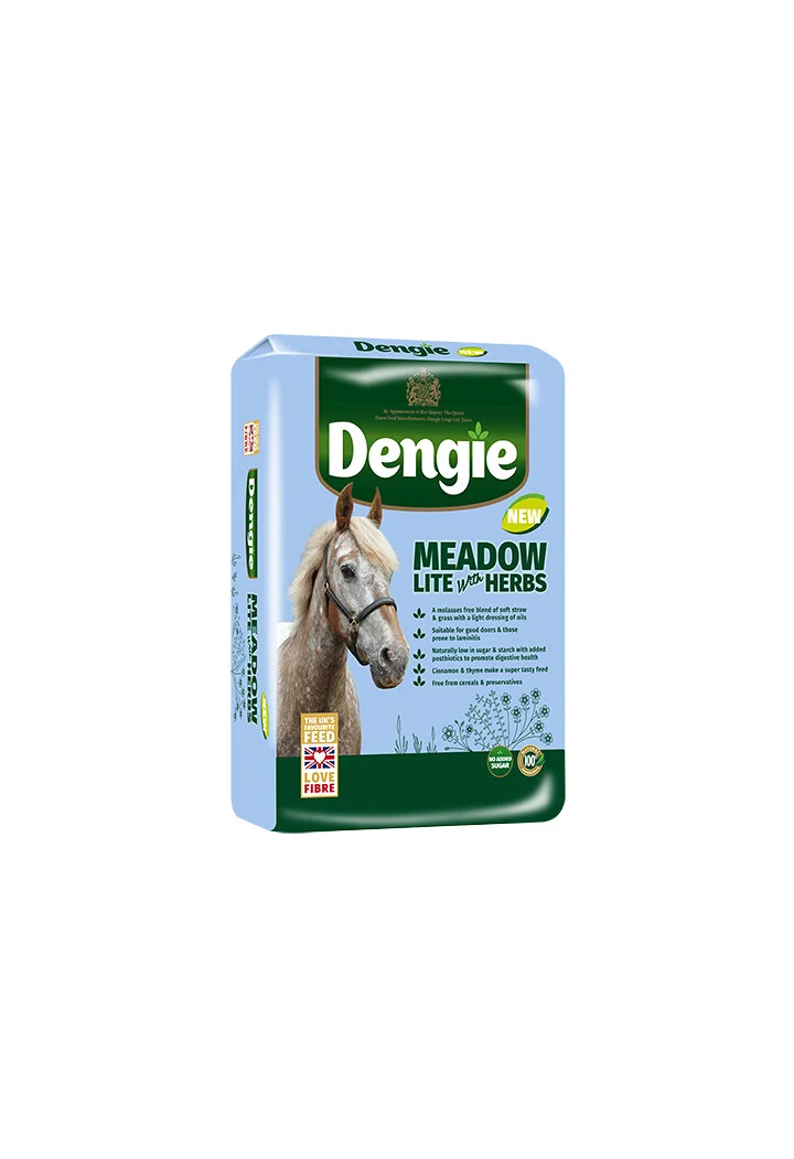 Sieczka dla koni DENGIE Meadow Lite with Herbs 15kg | Sklep jeździecki Horse-Trade.pl