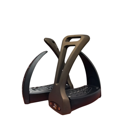 Strzemiona SAFE RIDING S2 burnt bronze/black onyx