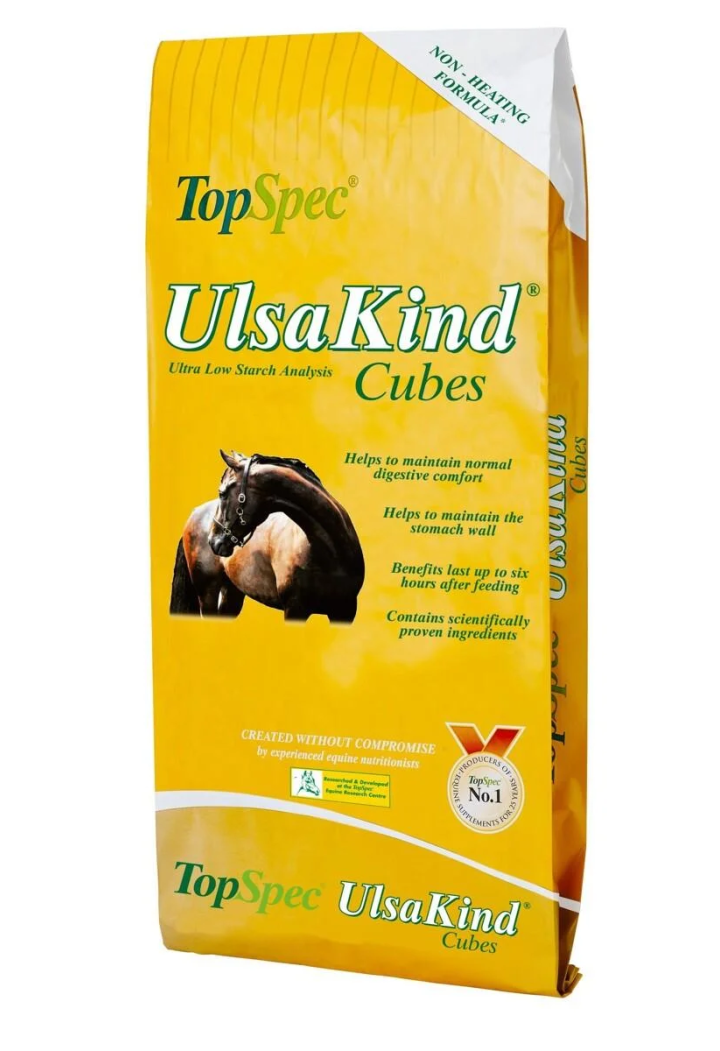Pasza dla koni TOPSPEC UlsakindCubes na wrzody 20kg | Sklep jeździecki Horse-Trade.pl