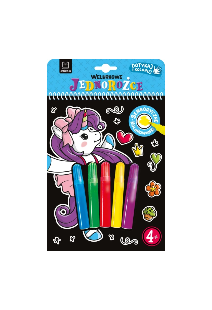 Malowanka AKSJOMAT Welurkowe jednorożce
