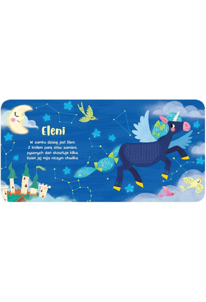 Książeczka sensoryczna AKSJOMAT Dotknij jednorożce