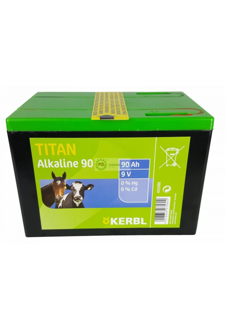 Bateria TITAN alkaliczna 9V 90Ah